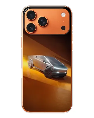 Чехол для Apple iPhone 18 Pro Max с картинкой «Cybertruck в пустыне»