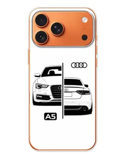 Чохол для Apple iPhone 18 Pro Max з картинкою «Audi — контрастний дизайн»