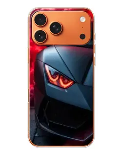Чехол для Apple iPhone 18 Pro Max с картинкой «Lamborghini красное сияние» Чехол для Apple iPhone 18 Pro Max с картинкой «Lamborghini красное сияние»