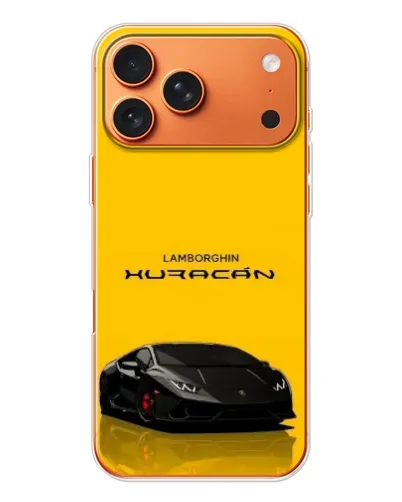Чехол для Apple iPhone 18 Pro Max с картинкой «Lamborghini Huracan черный»
