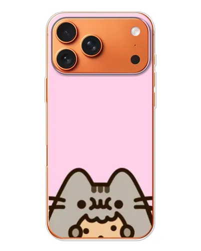 Чехол для Apple iPhone 18 Pro Max с картинкой «Pusheen и печенье»