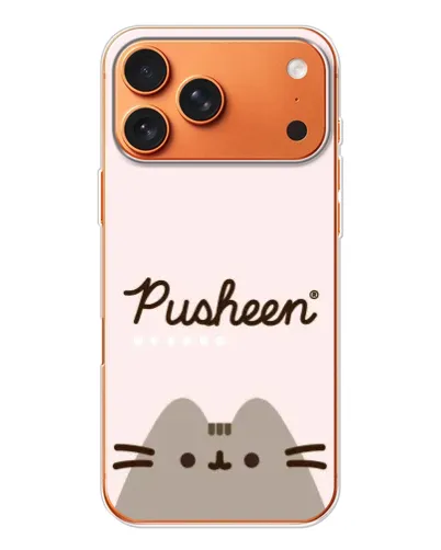 Чехол для Apple iPhone 18 Pro Max с картинкой «Pusheen логотип»