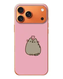 Чехол для Apple iPhone 18 Pro Max с картинкой «Pusheen сердце»