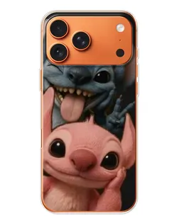 Чехол для Apple iPhone 18 Pro Max с картинкой «Стич и Ангел»