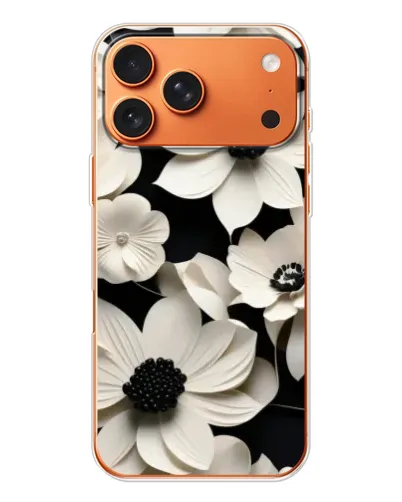 Чехол для Apple iPhone 18 Pro Max с картинкой «Объемные белые цветы» Чехол для Apple iPhone 18 Pro Max с картинкой «Объемные белые цветы»
