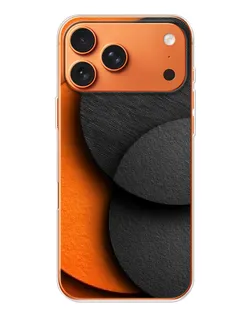 Чехол для Apple iPhone 18 Pro Max с картинкой «Геометрия оранжевых кругов»