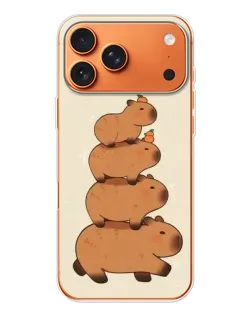 Чехол для Apple iPhone 18 Pro Max с картинкой «Башня из капибар»