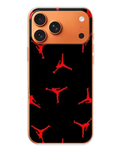 Чохол для Apple iPhone 18 Pro з картинкою «Jordan Red Pattern» Чохол для Apple iPhone 18 Pro з картинкою «Jordan Red Pattern»