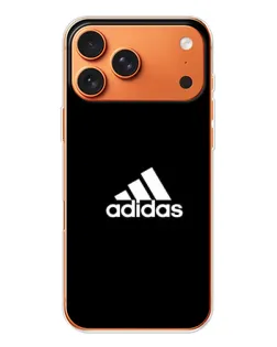 Чехол для Apple iPhone 18 Pro с картинкой «Черная классика Adidas»