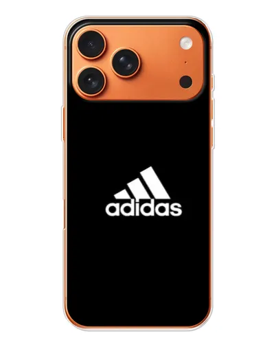 Чехол для Apple iPhone 18 Pro с картинкой «Черная классика Adidas»
