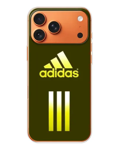 Чехол для Apple iPhone 18 Pro с картинкой «Оливковый градиент Adidas»