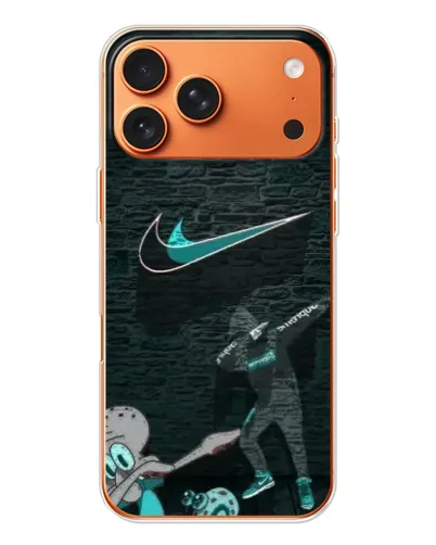 Чехол для Apple iPhone 18 Pro с картинкой «Спортивный арт Nike»