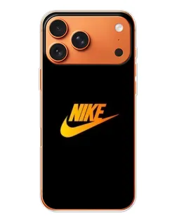 Чехол для Apple iPhone 18 Pro с картинкой «Золотой логотип Nike»