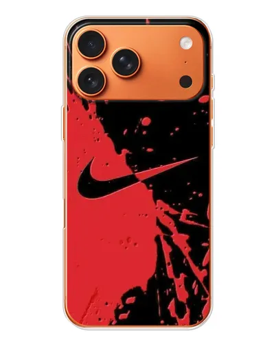 Чохол для Apple iPhone 18 Pro з картинкою «Червоні бризки Nike» Чохол для Apple iPhone 18 Pro з картинкою «Червоні бризки Nike»