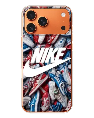 Чохол для Apple iPhone 18 Pro з картинкою «Колаж кросівок Найк» Чохол для Apple iPhone 18 Pro з картинкою «Колаж кросівок Найк»