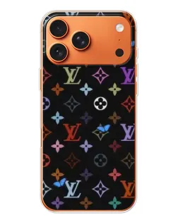Чехол для Apple iPhone 18 Pro с картинкой «Цветная монограмма LV»