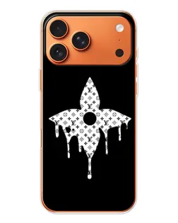 Чехол для Apple iPhone 18 Pro с картинкой «Цветочная монограмма»