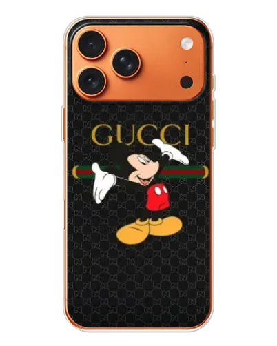 Чехол для Apple iPhone 18 Pro с картинкой «Микки Маус Gucci»