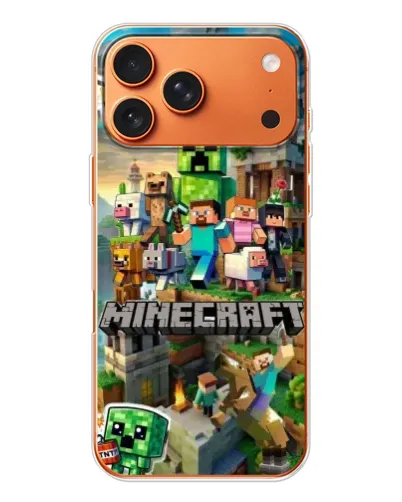 Чехол для Apple iPhone 18 Pro с картинкой «Замок Minecraft»