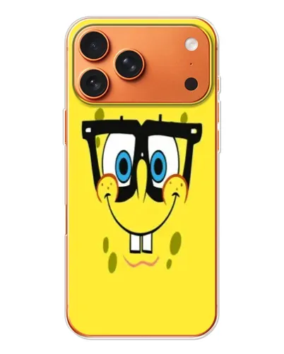 Чохол для Apple iPhone 18 Pro з картинкою «Мінімалістичний Спанч Боб» Чохол для Apple iPhone 18 Pro з картинкою «Мінімалістичний Спанч Боб»