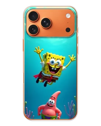 Чохол для Apple iPhone 18 Pro з картинкою «Спанч Боб під водою» Чохол для Apple iPhone 18 Pro з картинкою «Спанч Боб під водою»