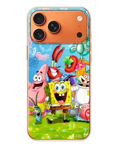 Чохол для Apple iPhone 18 Pro з картинкою «Губка Боб та друзі» Чохол для Apple iPhone 18 Pro з картинкою «Губка Боб та друзі»