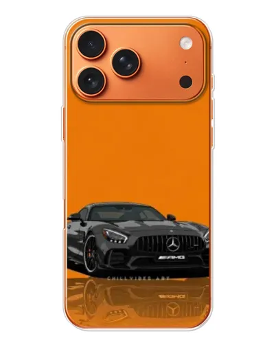 Чехол для Apple iPhone 18 Pro с картинкой «Оранжевый Mercedes AMG»
