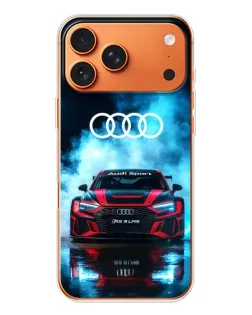 Чохол для Apple iPhone 18 Pro з картинкою «Audi Sport — неон»