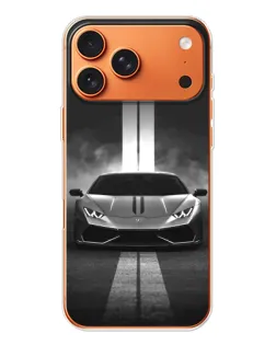 Чехол для Apple iPhone 18 Pro с картинкой «Lamborghini симметрия дорог»