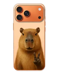 Чохол для Apple iPhone 18 Pro з картинкою «Капібара вікторія»