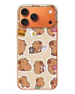 Чохол для Apple iPhone 18 Pro з картинкою «Капібари паттерн»