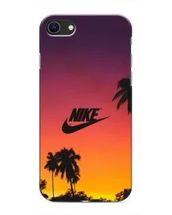 Чехол для iPhone 8 с картинкой «Nike на закате солнца»