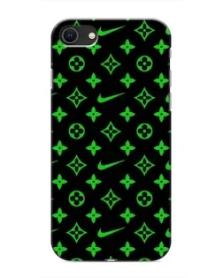 Чехол для iPhone 8 с картинкой «Неоновый принт LV»