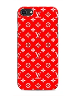 Чехол для iPhone 8 с картинкой «Яркий паттерн LV»