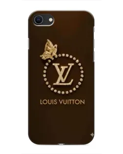 Чехол для iPhone 8 с картинкой «LV — золотая печать»