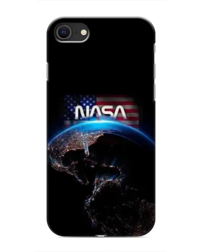Чехол для iPhone 8 с картинкой «Земля из космоса NASA»