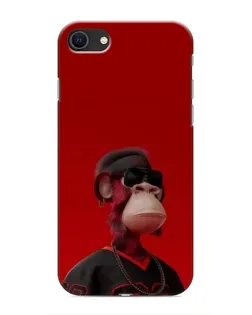 Чехол для iPhone 8 с картинкой «Bored Ape в красном»