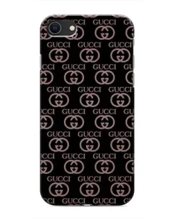 Чехол для iPhone 8 с картинкой «Классическая монограмма Gucci»
