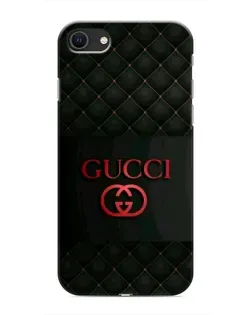 Чехол для iPhone 8 с картинкой «Gucci — стеганый черный»