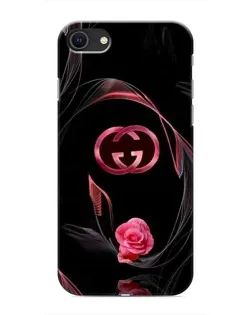 Чехол для iPhone 8 с картинкой «Gucci — неоновая роза»