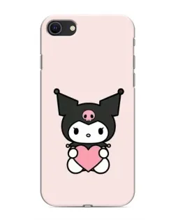 Чехол для iPhone 8 с картинкой «Kuromi и сердце»