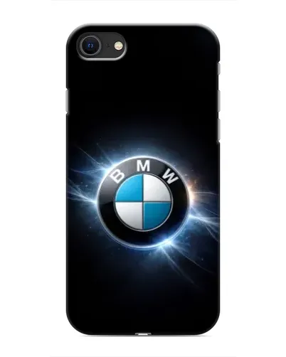 Чохол для iPhone 8 з картинкою «BMW — неонове сяйво»