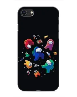 Чехол для iPhone 8 с картинкой «Among Us космос»