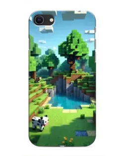 Чехол для iPhone 8 с картинкой «Minecraft летний день»