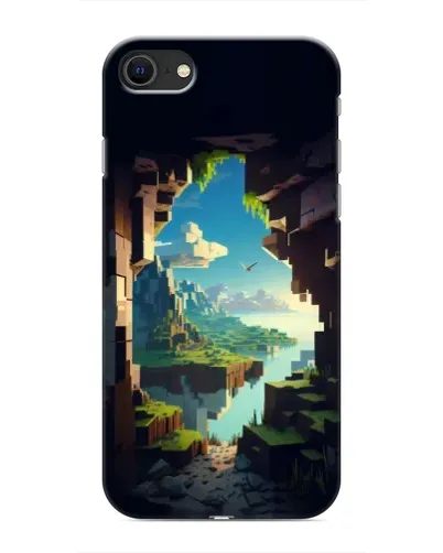 Чехол для iPhone 8 с картинкой «Вид из пещеры»