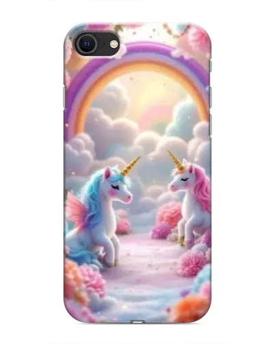 Чехол для iPhone 8 с картинкой «Радуга и единороги» Чехол для iPhone 8 с картинкой «Радуга и единороги»