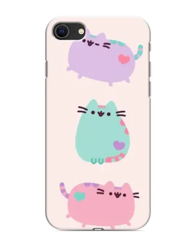 Чехол для iPhone 8 с картинкой «Pusheen трио» Чехол для iPhone 8 с картинкой «Pusheen трио»