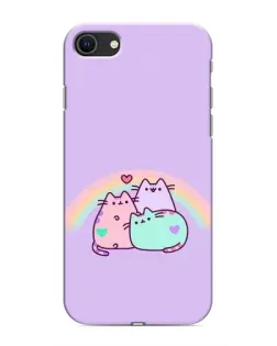 Чехол для iPhone 8 с картинкой «Радужные Пушины»