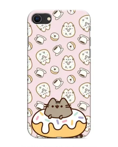Чехол для iPhone 8 с картинкой «Пушин на пончике» Чехол для iPhone 8 с картинкой «Пушин на пончике»