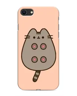 Чехол для iPhone 8 с картинкой «Пушин пузиком кверху»